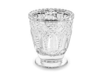 Świecznik, srebrny, 8cm (1 op. / 4 szt.)
