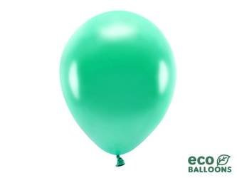 Balony Eco 30cm metalizowane, zielony (1 op. / 100 szt.)