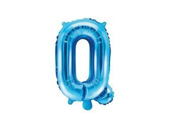 Balon foliowy Litera "Q", 35cm, niebieski