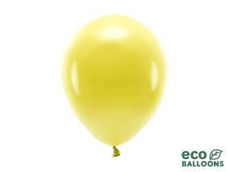 Balony Eco 26cm pastelowe, ciemny żółty (1 op. / 10 szt.)