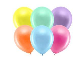 Balony Rainbow 23cm metalizowane, mix (1 op. / 100 szt.)