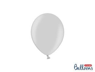 Balony Strong 12cm, Metallic Silver Snow (1 op. / 100 szt.)