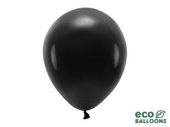 Balony Eco 30cm pastelowe, czarny (1 op. / 10 szt.)