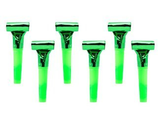 Gwizdki, zielony (1 op. / 6 szt.)